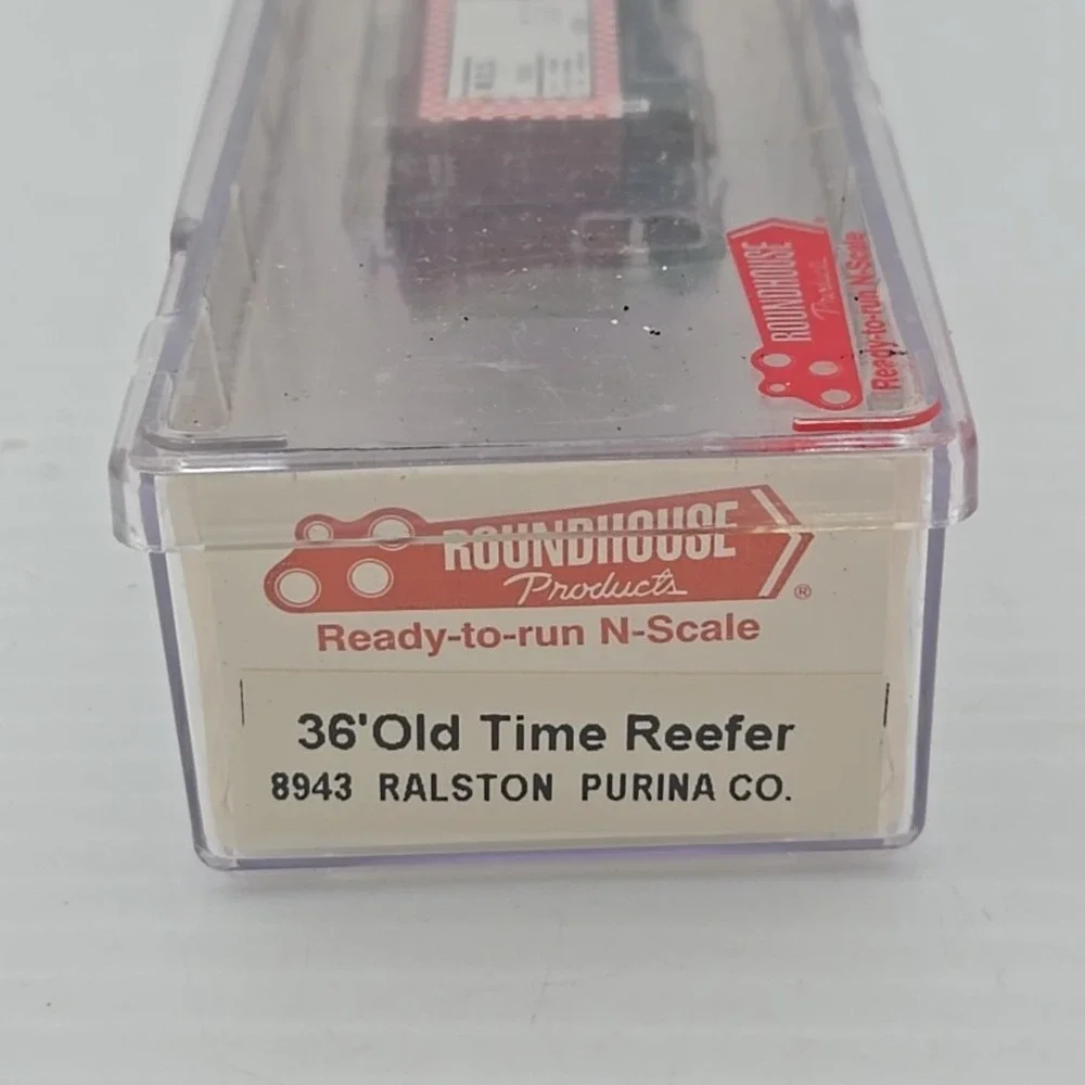 NOS Roundhouse RALSTON PURINA CO. 5507‎ N Scale 36' Reefer Car - 8943